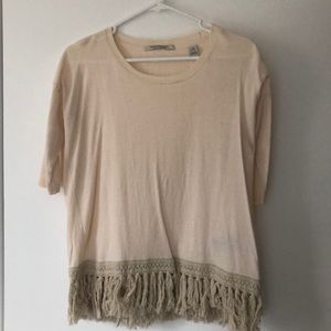 Scotch & Soda fringe SS sweater